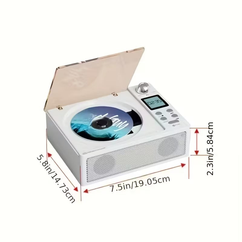 NNETM CD Player with Wireless Speaker & FM Radio
